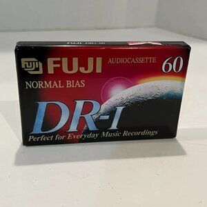 DR-I Fuji Normal Bias Audio Cassette Tape 60 Type-I, New Sealed